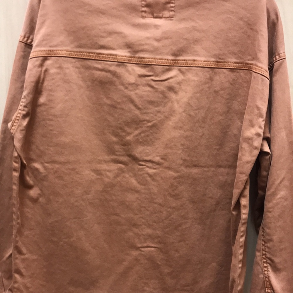 Rust Brown Button-Up Blouse - Picture 6 of 7